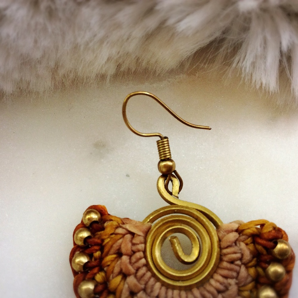 BOHO Brown Earring - Picture 4 of 7